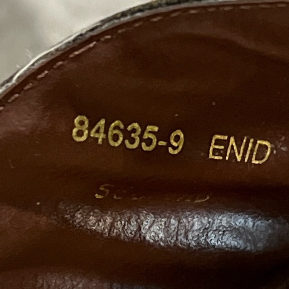 YoYo Vintage Y2K 6.5 Wooden Leather Platform Chunky Wedge Sandals 90’s - Picture 9 of 10